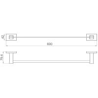 Полотенцедержатель Gappo G0701 Хром — фото 2, Полотенцедержатели