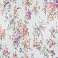 Обои Артекс New Look 5 10686-03 Винил на флизелине (1,06*10,05) Серый/Голубой, Птицы/Цветы — фото 1, Обои для стен