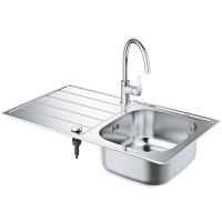 Кухонная мойка со смесителем Grohe K200 31562SD1 Нержавеющая сталь — фото 2, Кухонные мойки