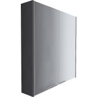 Зеркальный шкаф 1MarKa Gaula 60 У92541 Графит матовый — фото 1, Мебель для ванной