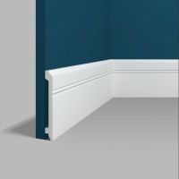 Плинтус Перфект P43 2000x106x13 мм — фото 1, Плинтуса напольные