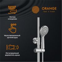 Душевая система Orange T02S3-912cr Хром — фото 12, Душевые стойки