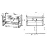Товар: Тумба под раковину WellWant Riviera 80 WWTRMW842W подвесная Белый глянец антискрейтч - фото 8 Тумба под раковину WellWant Riviera 80 WWTRMW842W подвесная Белый глянец антискрейтч — фото 8, Мебель для ванной