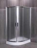 Душевой уголок Esbano ESR-8027A 120x80 R ESUGR8027AR профиль Хром стекло рифленое — фото 2, Асимметричные душевые уголки