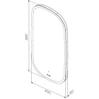 Зеркало AM.PM Func 45 M8FMOX0451WGH с подсветкой с ИК-сенсорным выключателем — фото 10, Зеркала в ванную комнату