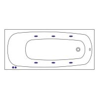 Товар: Акриловая ванна Whitecross Layla 170x75 0102.170075.100.SOFT.CR с гидромассажем - фото 5 Акриловая ванна Whitecross Layla 170x75 0102.170075.100.SOFT.CR с гидромассажем — фото 5, Ванны