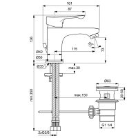 Комплект смесителей Ideal Standard Alpha Хром арт-BD004AA — фото 7, Готовые комплекты для ванной комнаты