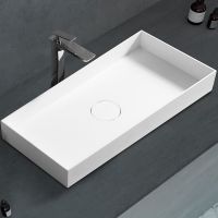 Раковина-чаша Abber Stein 80 AS2622 Белая матовая — фото 2, Раковины накладные