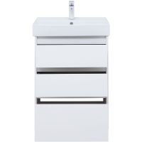 Тумба под раковину Aquanet Nova Lite 60 302469 Белый глянец — фото 4, Мебель для ванной