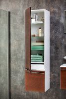 Шкаф пенал Ravak Clear 40 L X000000761 подвесной Белый — фото 5, Пеналы для ванной комнаты