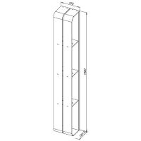 Товар: Металлическая полка Aquanet Магнум H 15х100 326457 Черная матовая - фото 11 Металлическая полка Aquanet Магнум H 15х100 326457 Черная матовая — фото 11, Полки для ванной и душа