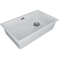 Кухонная мойка Paulmark Lumi 74 UNI-Skew LU74SK-WH Белая — фото 2, Кухонные мойки