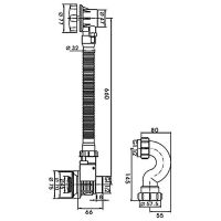 Слив-перелив Frap F68 полуавтомат Хром — фото 2, Сливы-переливы