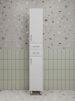 Шкаф пенал Style Line Эко Стандарт 30 ЛС-00002329 Белый глянцевый — фото 2, Мебель для ванной