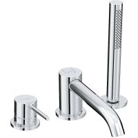 Смеситель на борт ванны Kludi Bozz 384480576 Хром — фото 1, Смесители на борт ванны