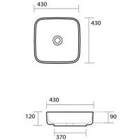 Раковина-чаша Kerasan Tribeca 43 460101 Белая — фото 4, Раковины