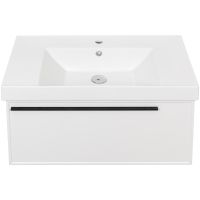 Тумба под раковину La Fenice Elba 80 FNC-01-ELB-B-80 подвесная Белая матовая — фото 5, Мебель для ванной