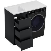 Товар: Тумба под раковину Brevita Grafit 100 GRA-01040-013Я Графит матовый - фото 6 Тумба под раковину Brevita Grafit 100 GRA-01040-013Я Графит матовый — фото 6, Мебель для ванной