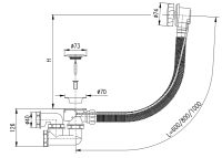 Слив-перелив Rav Slezak MD0471 полуавтомат Хром — фото 2, Сливы-переливы