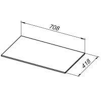 Столешница под раковину Allen Brau Liberty 75 1.330011.G-S Серый структ — фото 8, Столешницы под раковину