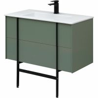 Тумба под раковину Allen Brau Reality 90 1.32006.CGM подвесная Олива матовая — фото 32, Тумбы под раковину