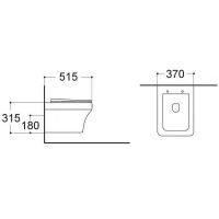 Унитаз Aquatek Амадео AQ1163-00 подвесной с сиденьем Микролифт — фото 3, Подвесные унитазы