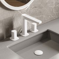 Смеситель для раковины WasserKRAFT Saale Белый матовый арт-9535 — фото 3, Смесители для раковины