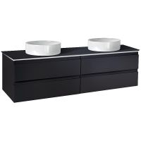 Товар: Тумба под раковину Jacob Delafon Madeleine 120 EB2085-J53 подвесная Черная матовая - фото 2 Тумба под раковину Jacob Delafon Madeleine 120 EB2085-J53 подвесная Черная матовая — фото 2, Мебель для ванной