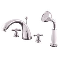 Смеситель на борт ванны Rav Slezak Morava retro MK169.5S Хром — фото 1, Смесители на борт ванны