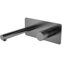 Смеситель для раковины Boheme Stick 125-GM Оружейная сталь — фото 1, Смесители