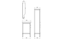 Зеркало ASB-Woodline Гранда 80 11481 Антикварный орех — фото 8, Мебель для ванной