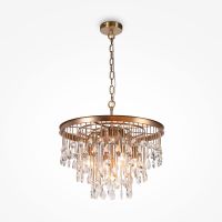 Люстра Maytoni Neoclassic Linn MOD091PL-05G Прозрачная Золото — фото 4, Люстры