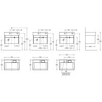 Тумба под раковину Kerama Marazzi Logica 70 LOG.70.2\ST подвесная Стальной серый — фото 4, Тумбы под раковину