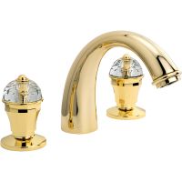 Смеситель для раковины Migliore Prestige Crystal 30860 Золото — фото 1, Смесители для раковины