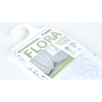 Шторка для ванны Fixsen Design Flora FX-1507 180х200 Белая с цветами — фото 6, Аксессуары для туалета