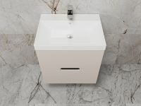 Тумба под раковину Style Line Матис 60 ЛС-00002310 подвесная Крем — фото 6, Мебель для ванной