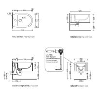 Товар: Биде Flaminia Astra AS218 подвесное Белое - фото 2 Биде Flaminia Astra AS218 подвесное Белое — фото 2, Биде