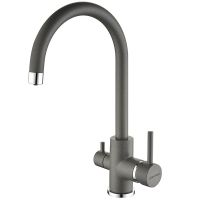 Смеситель для кухни Paulmark Essen Es213211-402 Серый металлик — фото 1, Смесители для кухни