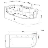 Товар: Акриловая ванна Ceruttispa С-403A R 170x80 10349 с гидромассажем - фото 10 Акриловая ванна Ceruttispa С-403A R 170x80 10349 с гидромассажем — фото 10, Ванны