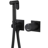 Гигиенический душ со смесителем Abber Rund AF8725B Черный матовый — фото 1, Гигиенические души