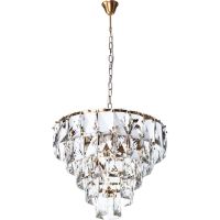 Люстра Divinare Chara 3508/17 LM-6 Прозрачная Латунь — фото 1, Люстры