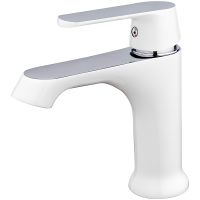 Смеситель для раковины Frap H31 F1031 Белый Хром — фото 1, Смесители для раковины