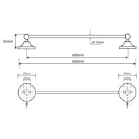 Товар: Полотенцедержатель Bemeta Retro bronze 144104047 Бронза - фото 3 Полотенцедержатель Bemeta Retro bronze 144104047 Бронза — фото 3, Полотенцедержатели