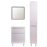 Тумба под раковину Style Line Бергамо 60 Белая антискрейч арт-СС-00002307 — фото 5, Тумбы под раковину