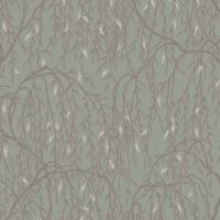Обои Hygge Nature Hg38 005 Флизелин (1*10,05) Коричневый/Зеленый, Листья — фото 1, Обои для стен