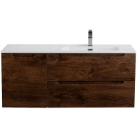 Тумба под раковину BelBagno Etna 120 R ETNA-1200-2C-1A-SO-RW-R подвесная Rovere Moro — фото 1, Тумбы под раковину