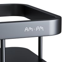 Комплект душевого уголка с душевой системой и аксессуарами AM.PM Gem S 100x80 WK93EQ профиль Черный матовый стекло прозрачное — фото 24, Прямоугольные душевые уголки