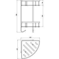 Товар: Полка корзина Rav Slezak Yukon YUA0800CMAT угловая Черная матовая - фото 2 Полка корзина Rav Slezak Yukon YUA0800CMAT угловая Черная матовая — фото 2, Полки для ванной и душа