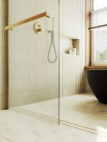 Товар: Душевая перегородка Maybah Glass MGD-731-3ш 790x1950 в широком профиле Золото стекло сатиновое - фото 6 Душевая перегородка Maybah Glass MGD-731-3ш 790x1950 в широком профиле Золото стекло сатиновое — фото 6, Душевые перегородки