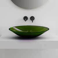 Раковина-чаша Abber Kristall 54 AT2812Emerald Зеленая — фото 1, Раковины накладные